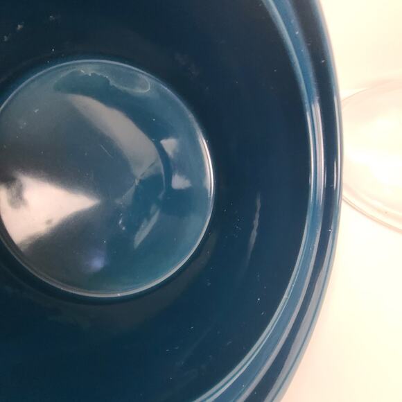 Rival 5 QT Crock Pot Slow Cooker Replacement Stoneware Insert with Lid Dark Blue - Picture 6 of 9